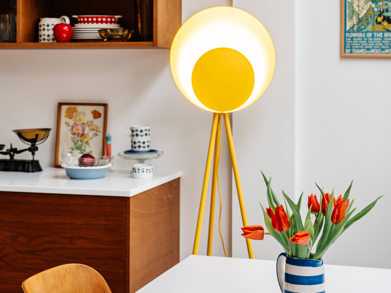 Yolk Yellow Diffuser Floor Lamp