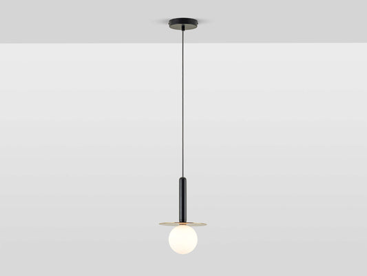 Charcoal Grey Plate Pendant Light