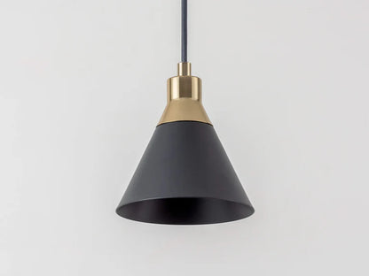 Charcoal Grey Cone Pendant Ceiling Light