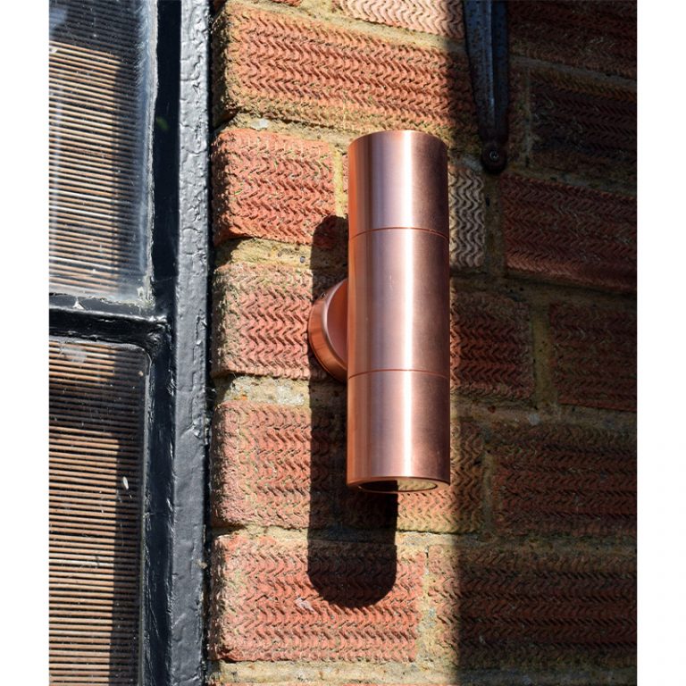 Hilospot - Outdoor Twin Spotlight - Natural Copper (240v)