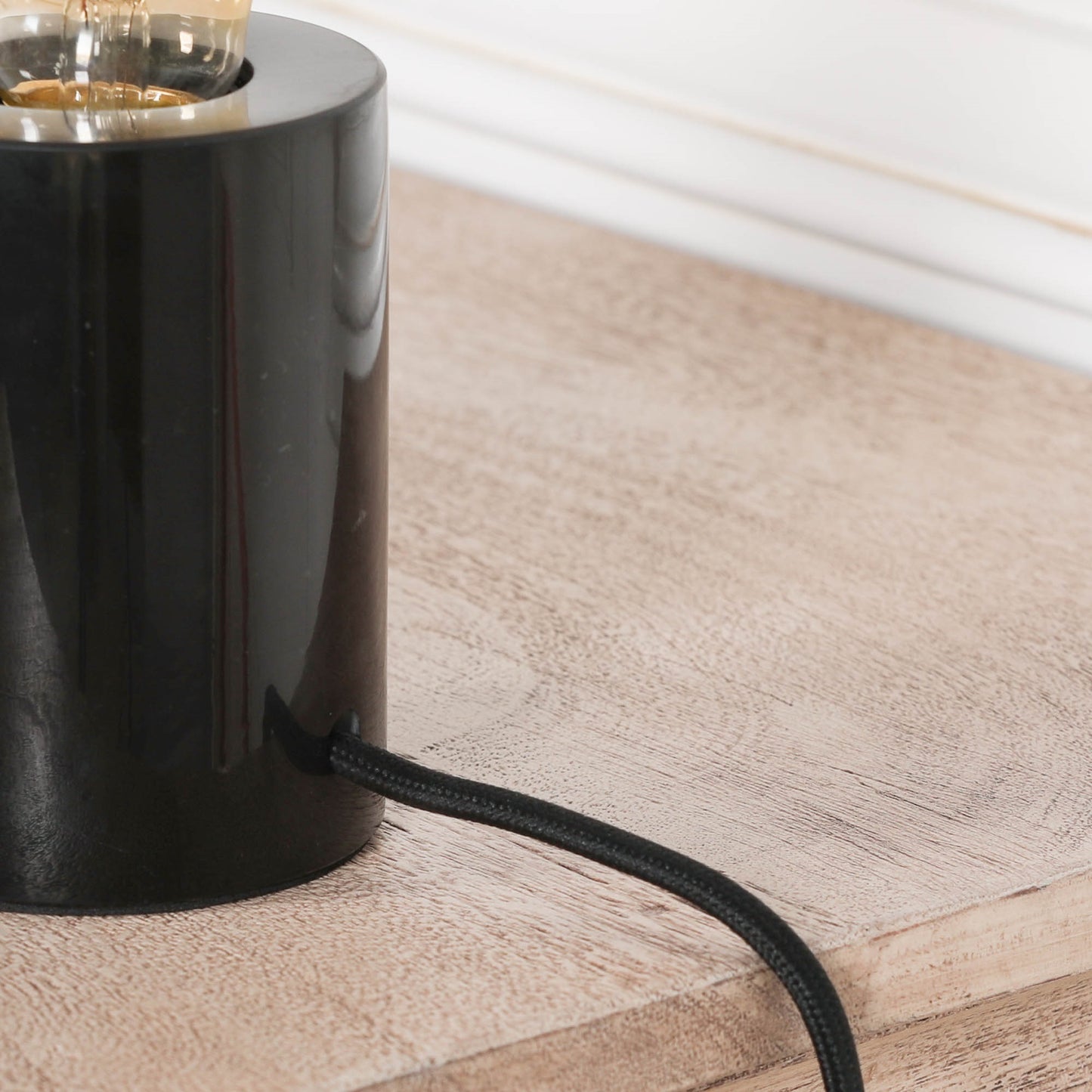 Black Marble Table Lamp