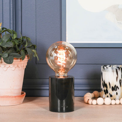 Black Marble Table Lamp