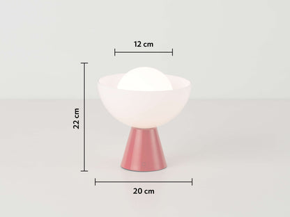 Jam Red Dome Cordless Table Lamp