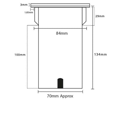 Decimax 90mm - 316 Stainless Steel Recessed Light 12v - Plug & Play