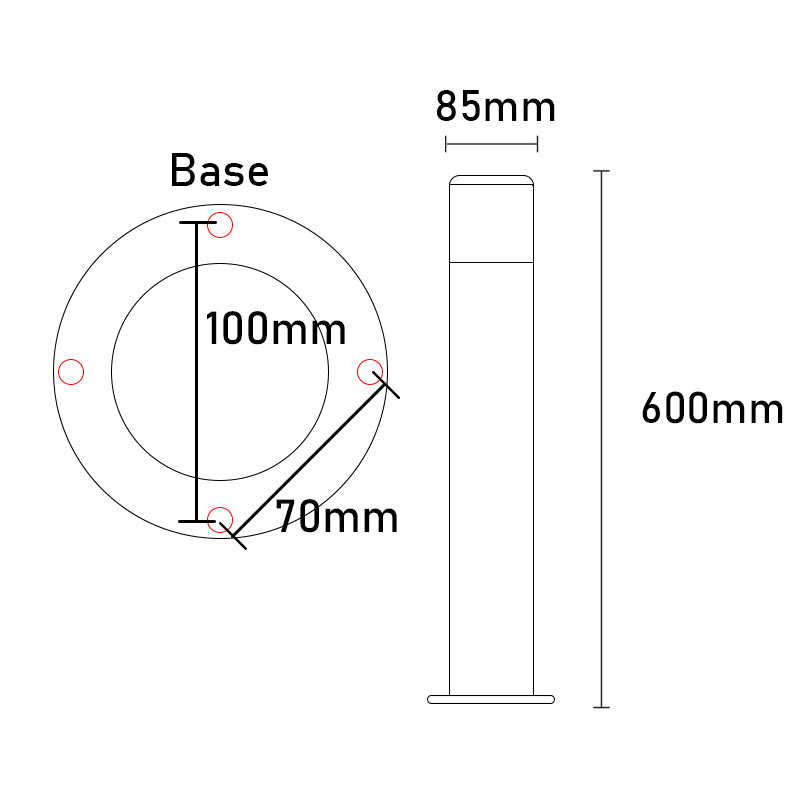 Smartpost - 600mm Garden Path Light - 240V