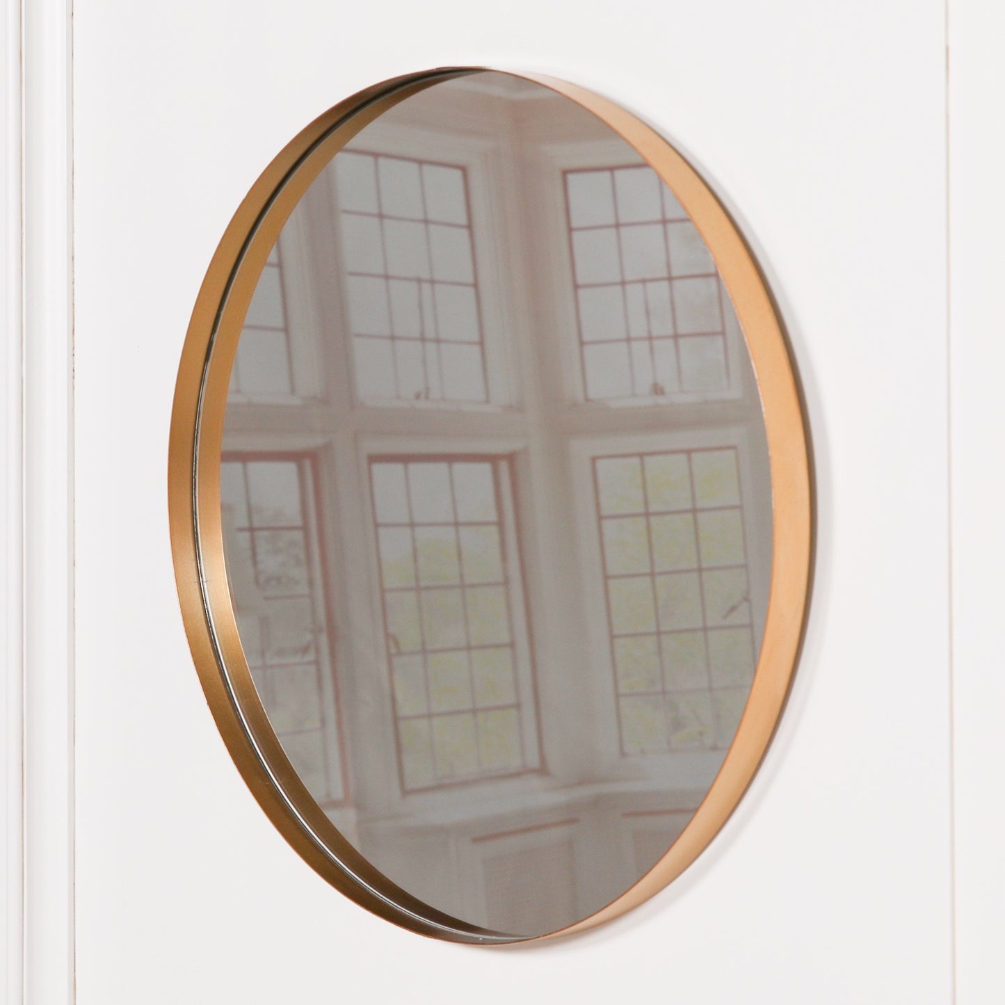 Gold Round Wall Mirror - 80cm