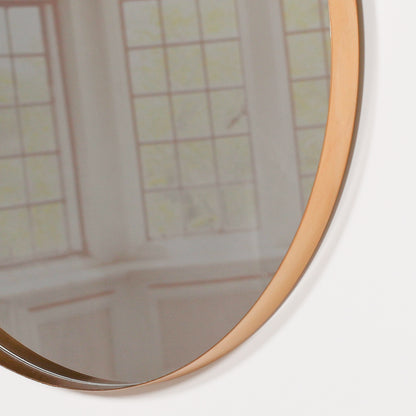 Gold Round Wall Mirror - 50cm