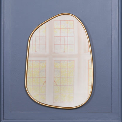 Gold Framed Asymmetrical Wall Mirror