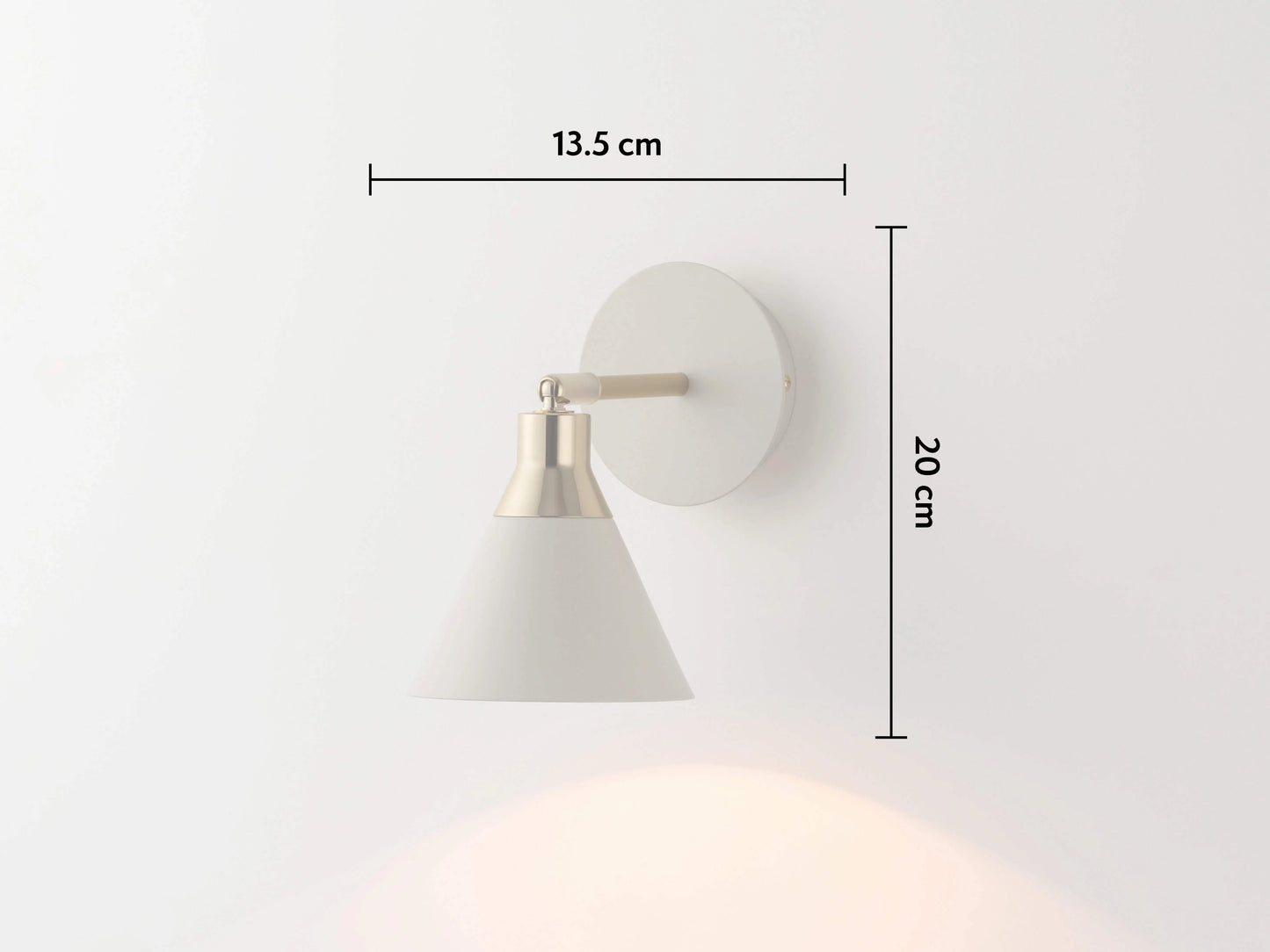 Sand Cone Wall Light