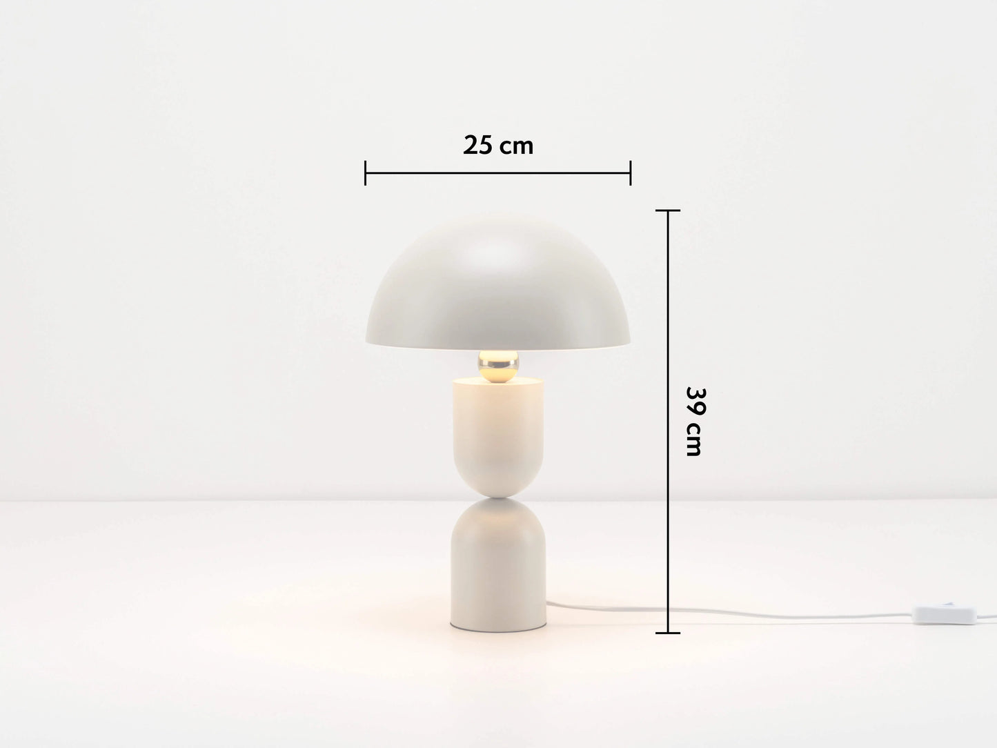 Sand Mushroom Dome Table Lamp