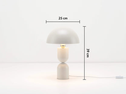 Sand Mushroom Dome Table Lamp