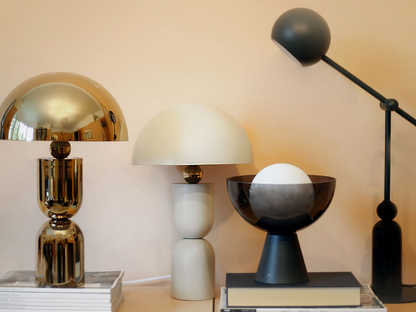 Brass Mushroom Dome Table Lamp