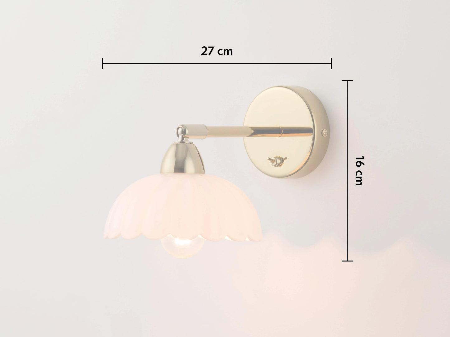 White Flower Sconce Wall Light