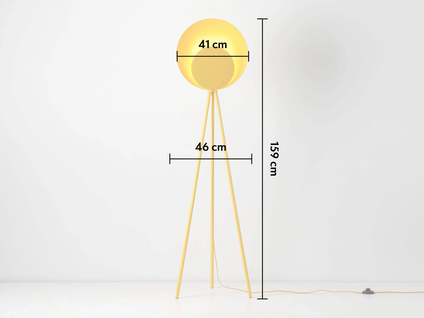 Yolk Yellow Diffuser Floor Lamp