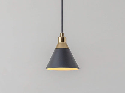 Charcoal Grey Cone Pendant Ceiling Light