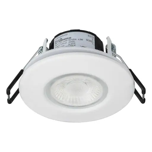 Collingwood H2 Lite 4.3W LED Fire Rated Dimmable Downlight Matt White 3000K - DLT388MW5530