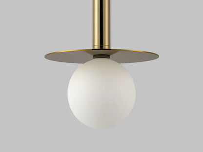 Brass Plate Pendant Light