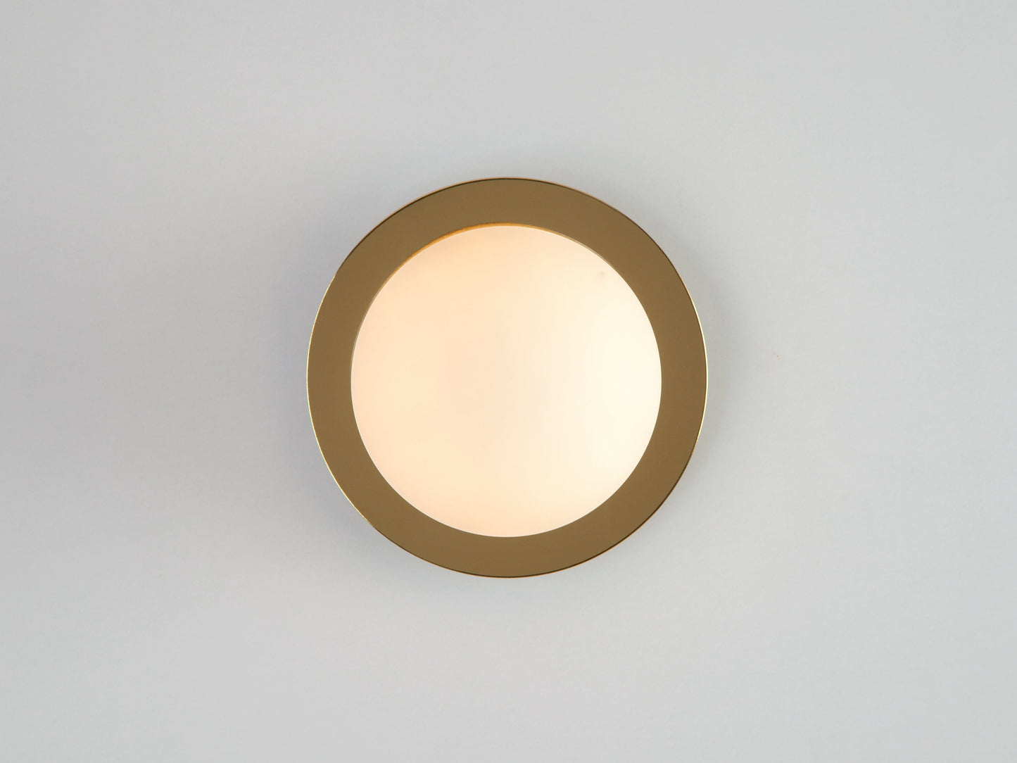 Brass Opal Disk Wall Light