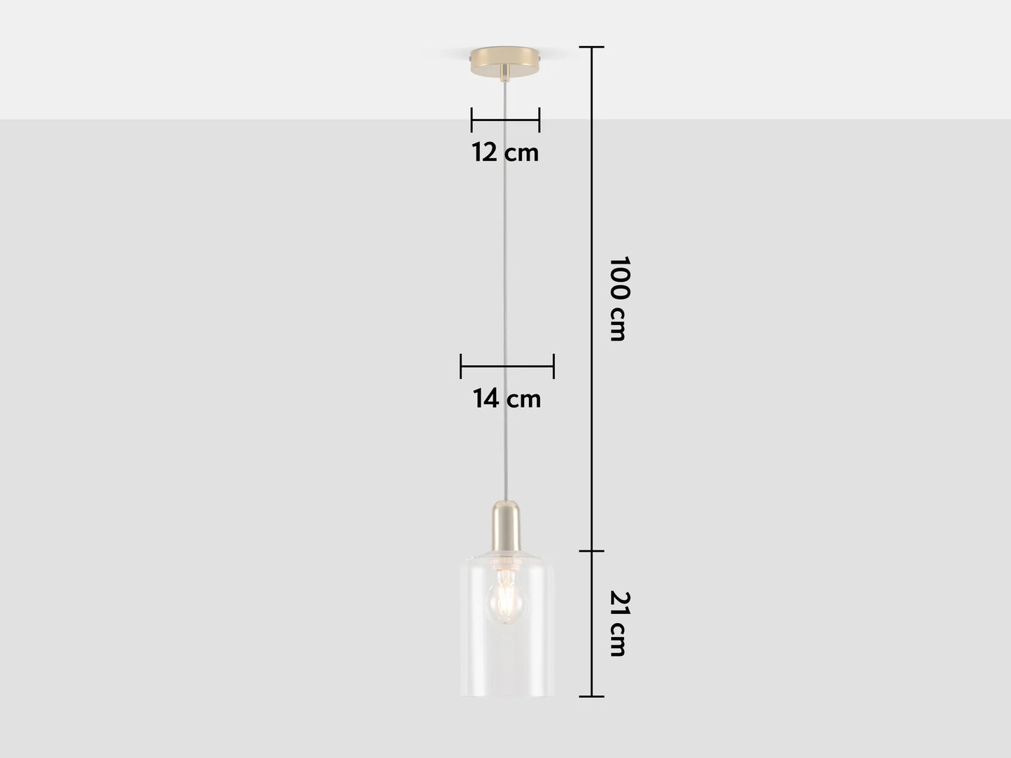 Copper Ceiling Pendant Fitting