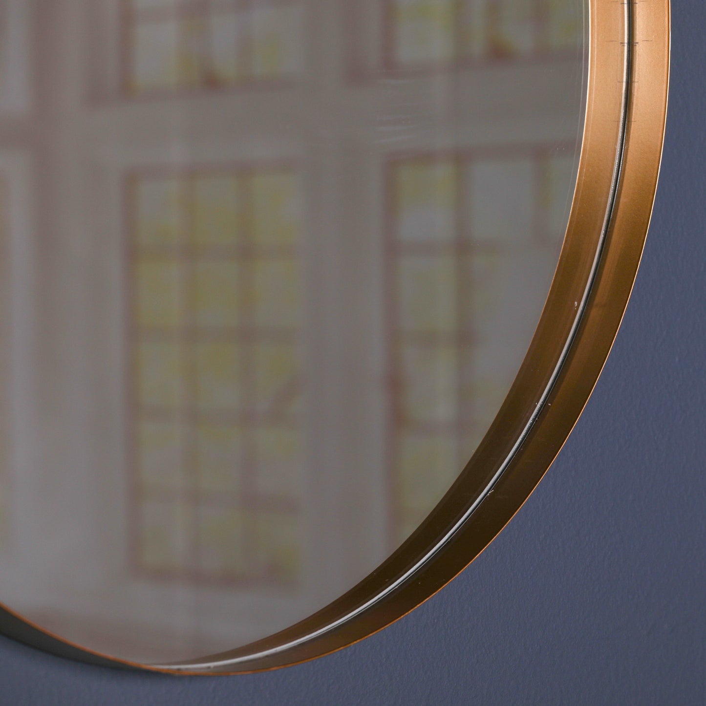 Gold Round Wall Mirror - 80cm