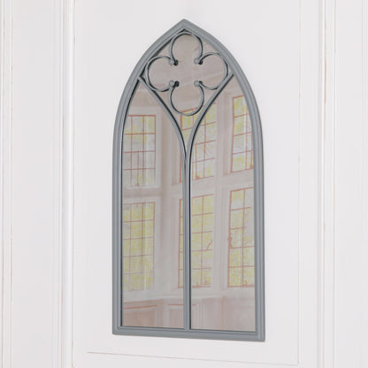 Grey Gothic Wall Mirror